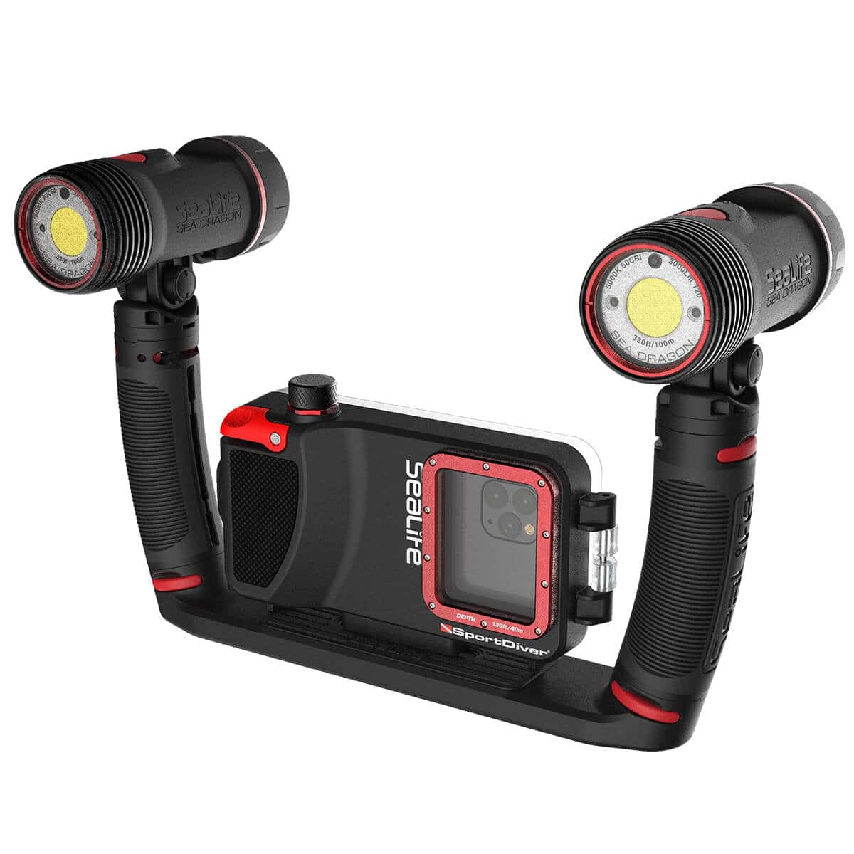 Sealife SportDiver Housing With Pair Sea Dragon 6000f Video Lights