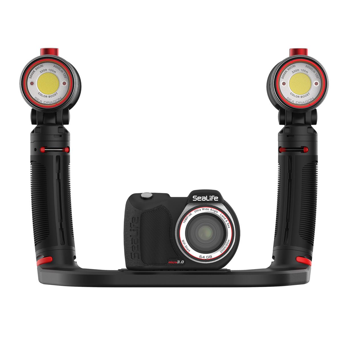 SeaLife Sea Dragon 6000 Colour Boost Duo Video/Photo Light Set With Micro 3.0 Camera