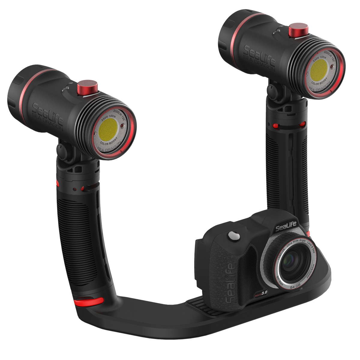 SeaLife Sea Dragon 6000 Colour Boost Duo Video/Photo Light Set With Micro 3.0 Camera
